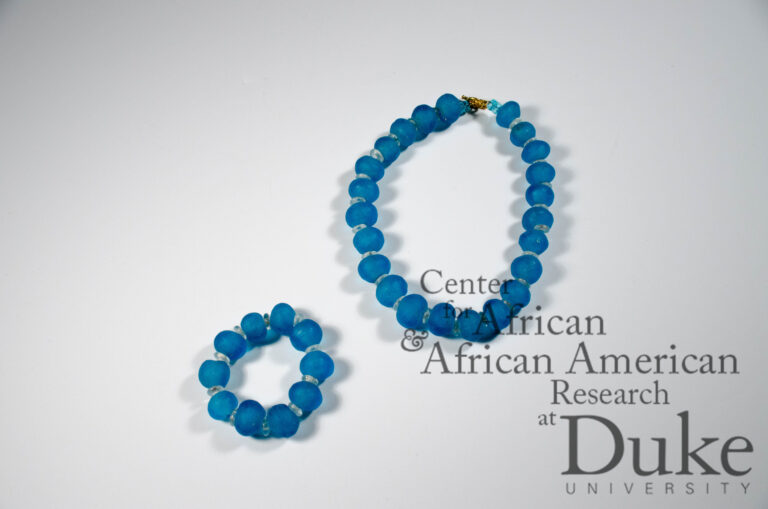 Ghanaian Glass-Bead Necklace and Bracelet