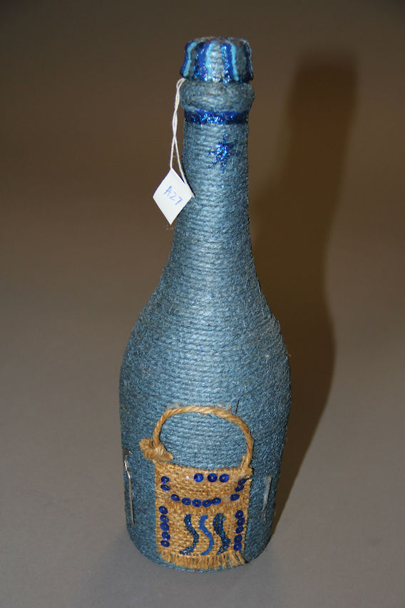 Haitian Vodou Bottle for the Liqueur of the God Azaka/Kouzèn